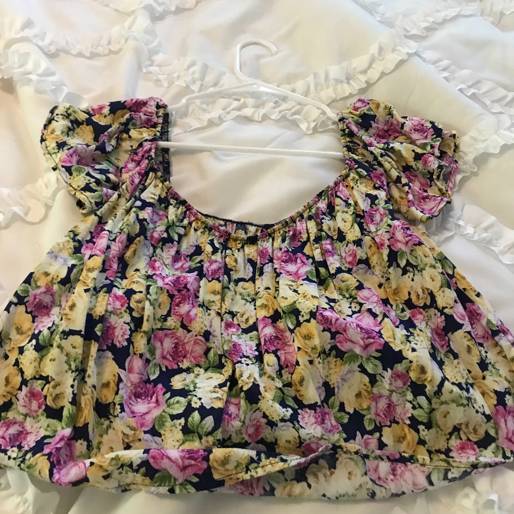 Off the shoulder crop top